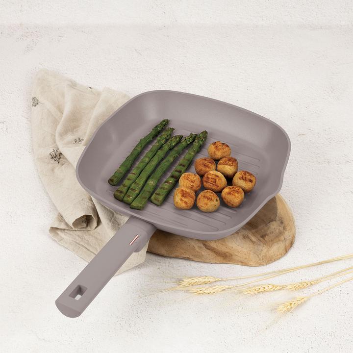 Produktbild BerlingerHaus Design Grillpfanne, 28cm, taupe (Bratpfanne, Grillpfanne, Aluminium, 28 x 4.10 cm)