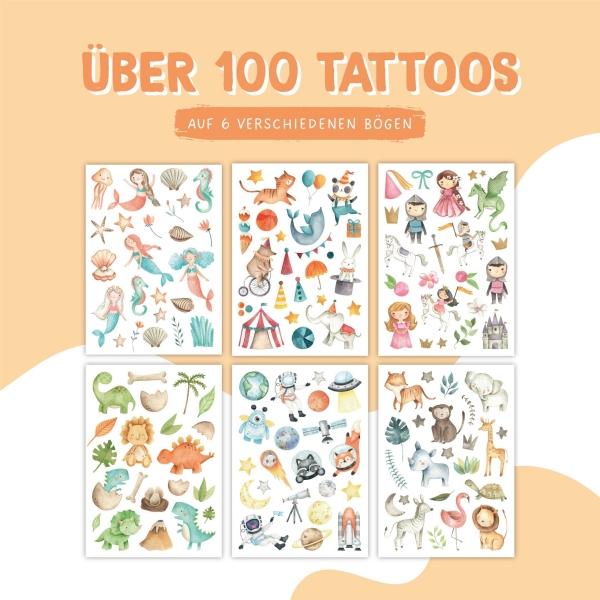 Produktbild Papierdrachen 100 Kindertattoos