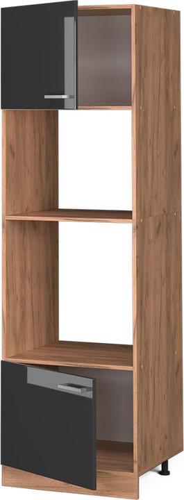 Anthrazit hochglanz, Goldkraft Eiche