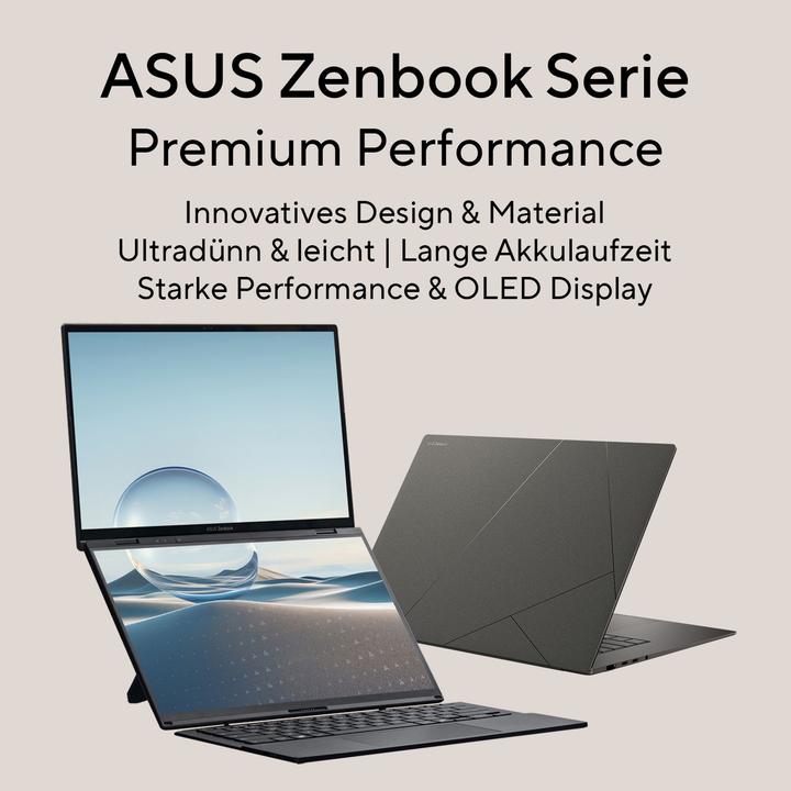 Produktbild ASUS Zenbook Duo (14", 1000 GB, 16 GB, DE, Intel Core Ultra 9 285H)