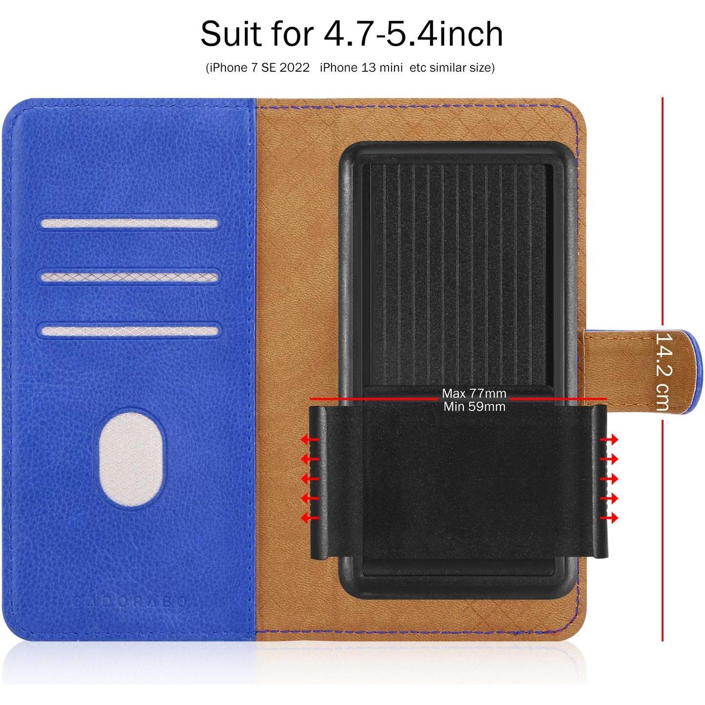 Thumbnail - Cadorabo Hülle für HTC ONE M4 MINI Book Case Style (HTC One), Smartphone Hülle, Blau