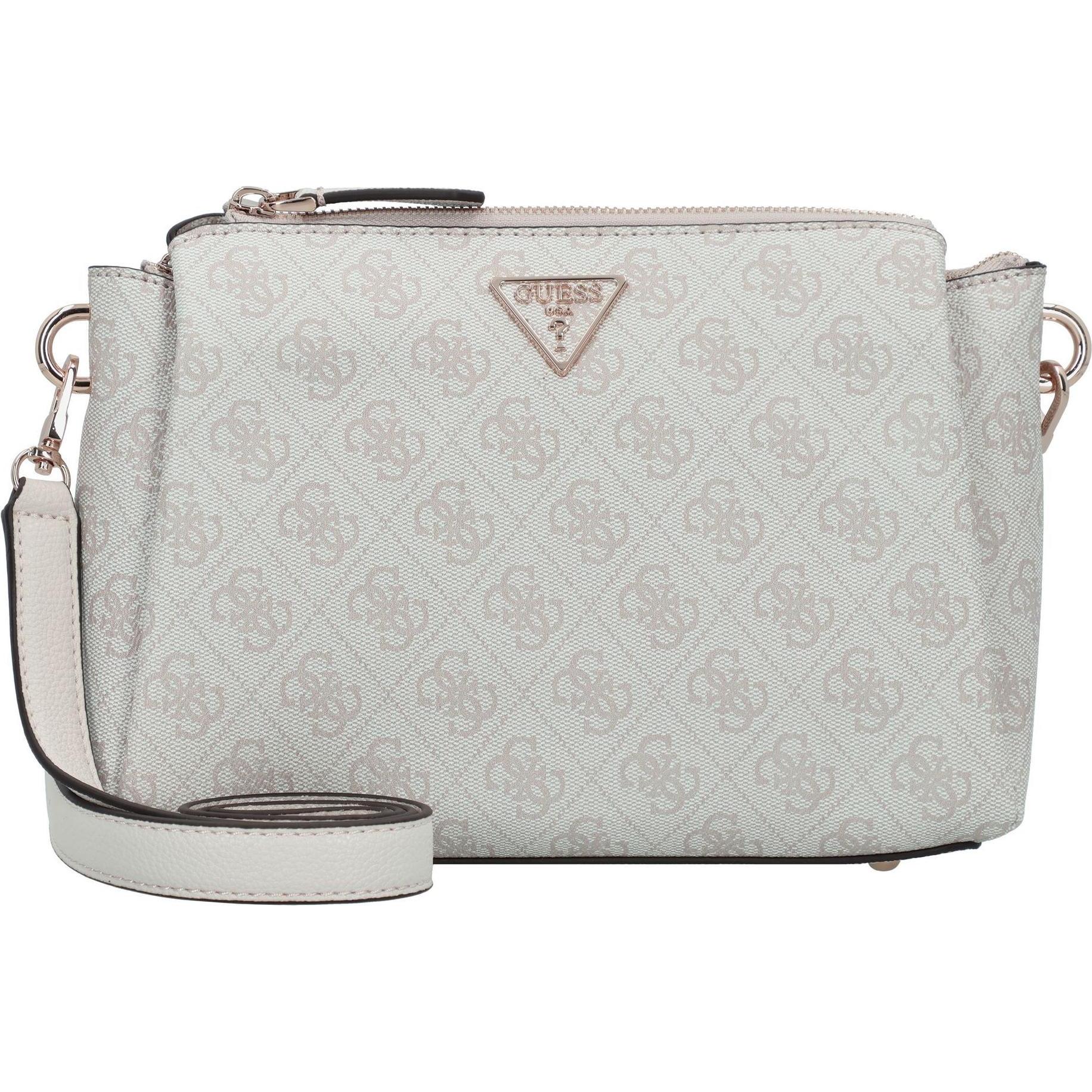 Guess, Handtasche, Noelle Umhängetasche 24.5 cm, Weiss