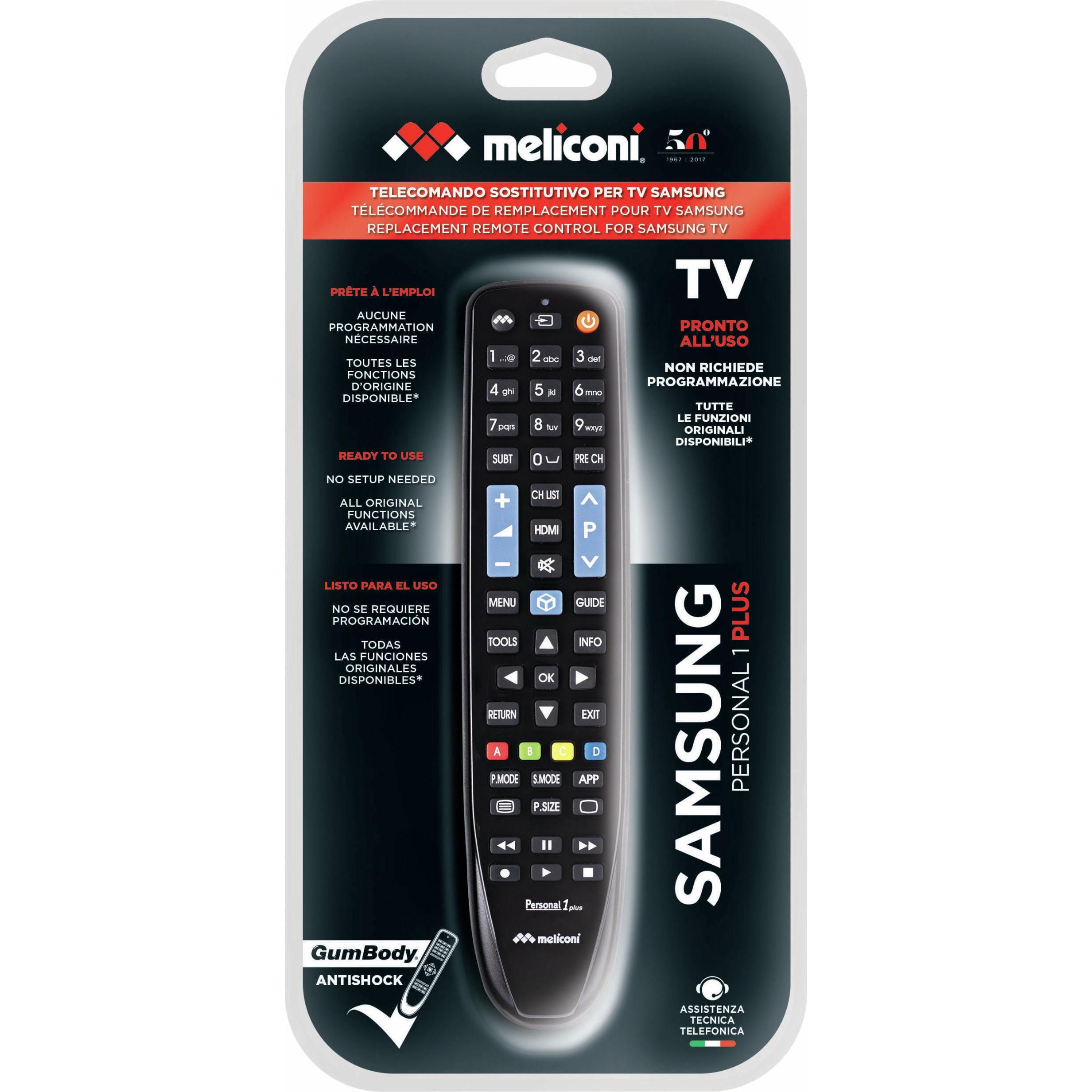 Thumbnail - Meliconi Gumbody Personal 1+ Remote Control for SAMSUNG TV Replace Original Remote Control Ready to (Gerätespezifische F...