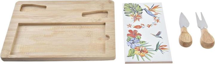 Image du produit DKD Home Decor Käsebrett Bambus Steingut 24,5 x 20 x 1,2 cm (4 Stück)