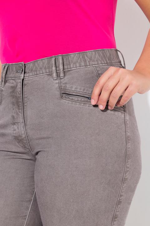 Immagine prodotto Ulla Popken Pantaloni elasticizzati modello Mony con taglio della gamba conico e tasche con zip (44)