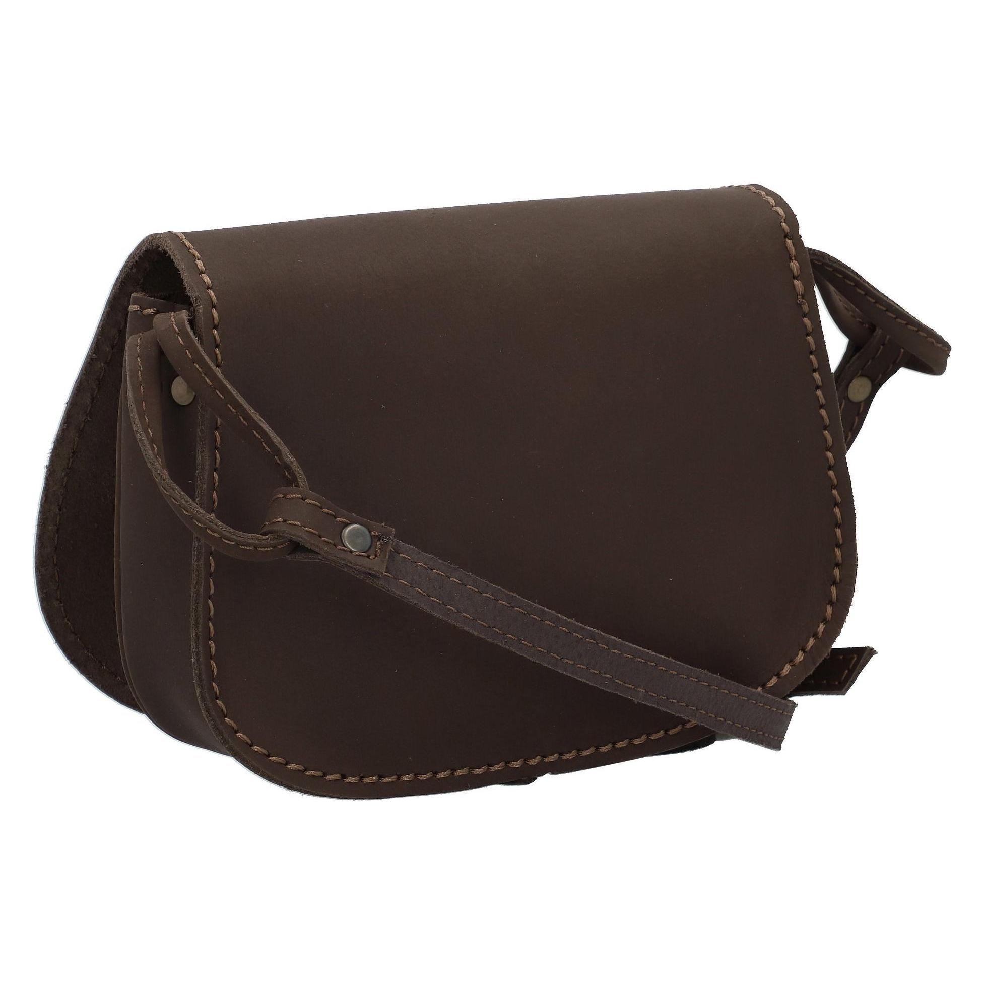 Mika, Handtasche, Damentasche Bonny Shoulder Bag Bonny Dunkelbraun Dark Brown, Braun