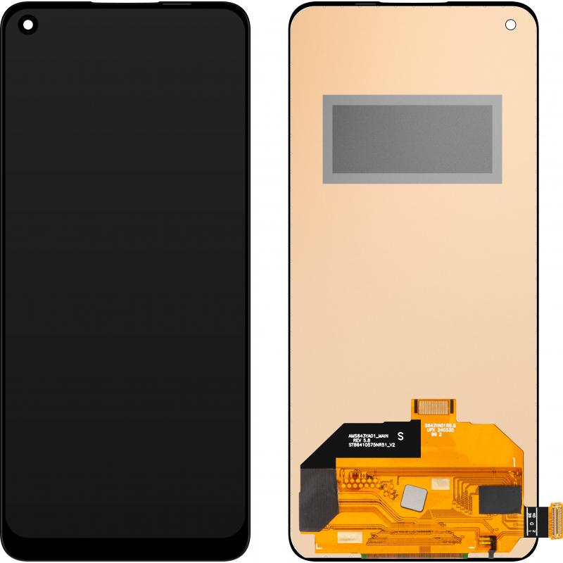 MP Display Unit für Oppo Reno6, w/o Frame, Aftermarket, Schwarz, Pezzi di ricambio per dispositivi mobili