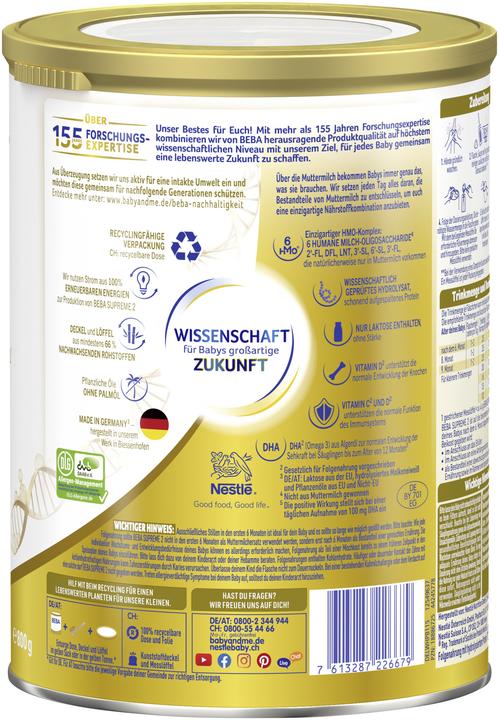 Image du produit Beba Suprême 2 Plv (800 g, à partir de 6 m.)