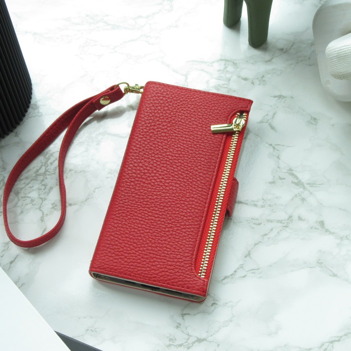 Actual product image PhoneLook Flip wallet cover made from vegan leather with wallet case and magnetic fastener (Apple iPhone 15 Pro Max)