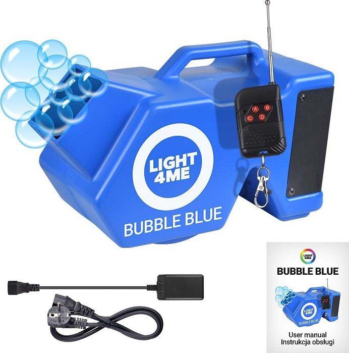 Light4Me BUBBLE BLUE Seifenblasenmaschine für Seifenblasen (Seifenblasenmaschine)