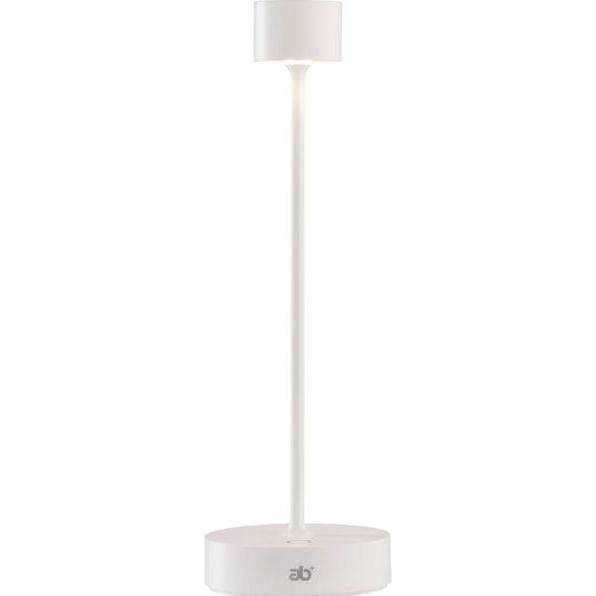 Ab+, Tischlampe, by Abert Saturno tragbare Tischleuchte weiss