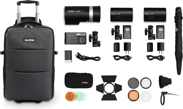 Productafbeelding Godox Drie-lichtset AD-K1 (300 W, Stel)