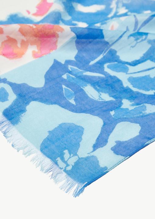 Immagine prodotto Comma Tuch Leichter Schal mit All-over-Print und Fransen