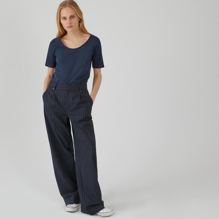 Actual product image La Redoute Collections T-shirt with round neckline (L)