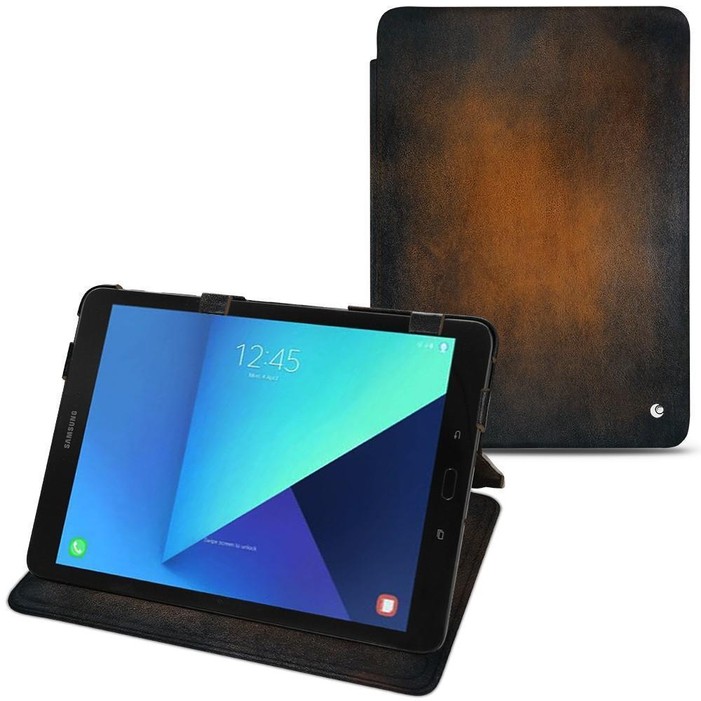 Noreve Lederschutzhülle horizontal (Galaxy Tab S3 9.7 (2017)), Tablet Hülle, Braun