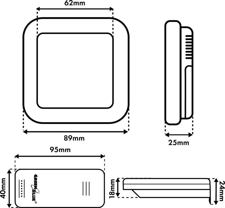 Productafbeelding Greenblue Draadloos weerstation GB169