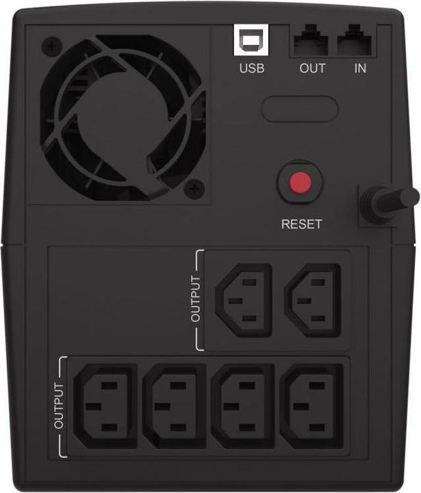 Actual product image Conceptronic ZEUS UPS 1500VA 900W Schuko IEC Start/LAN bw (900 W)