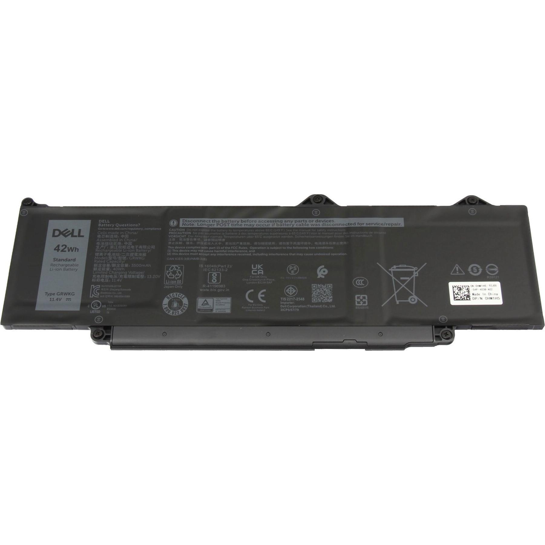 Dell 542WP (3 Zellen, 3500 mAh), Notebook Akku