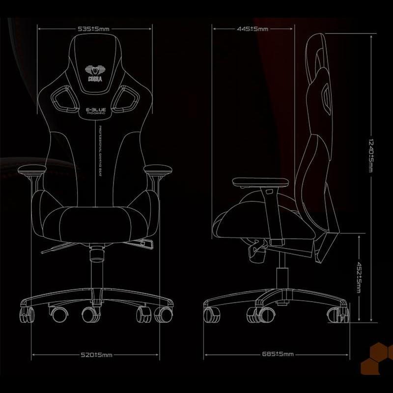 Thumbnail - Blue Seats E-Blue Cobra EEC303 (MGEBH03KC000), Gaming Stuhl, Blau