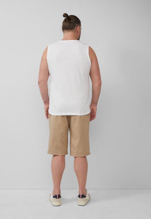 Produktbild S.Oliver T-Shirt Tanktop mit Flammgarnstruktur und Logo (XXL)