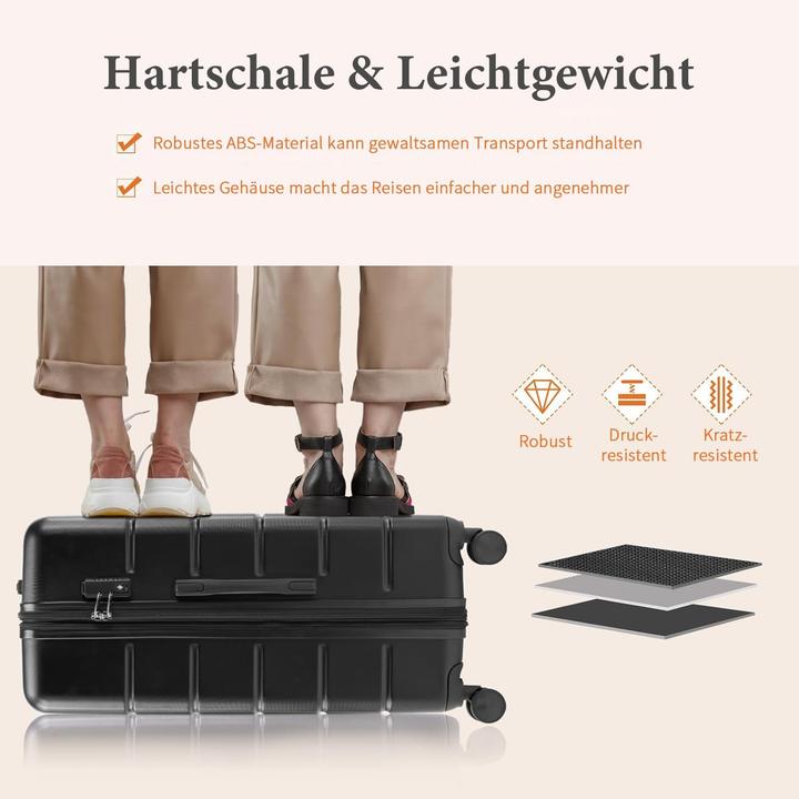 Image du produit Dumos 3 teiliges Hartschalenkofferset Hard Shell Basic