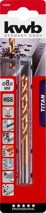 Actual product image kwb TITANHSSpiral drill (8 mm)