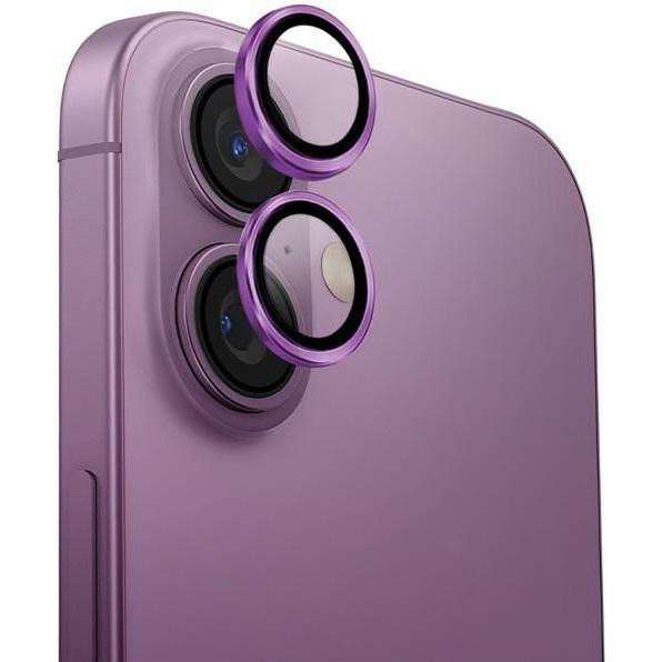 Uniq Optix Aluminium Camera Lens Protector iPhone 16 6.1" / 16 Plus 6.7" grape pink szkło na obiekty (1 Stück, Apple iPh...