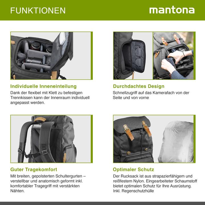 Produktbild mantona Luis (Fotorucksack, 19 l)