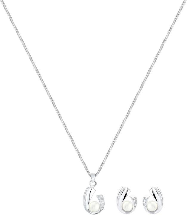 Produktbild Diamore Sieradenset mit Zoetwaterparels und Facetgeslepen Diamant (Süsswasserperle)
