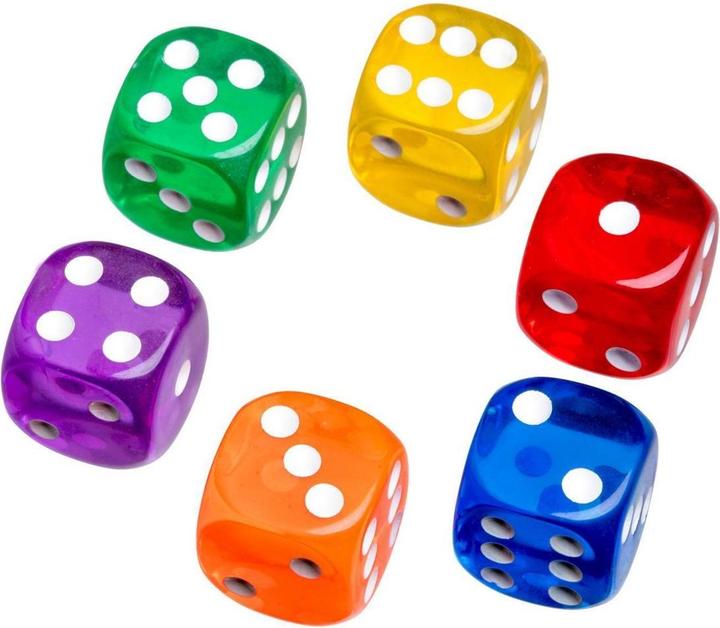 Produktbild Philos Würfel, 16 mm transparent, 50er Beutel