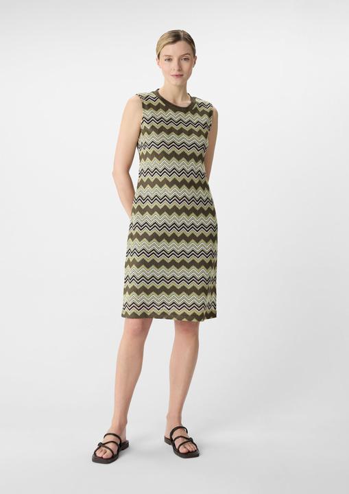 Produktbild Comma Kleid Kurzes Strickkleid mit Zick-Zack-Muster (44)