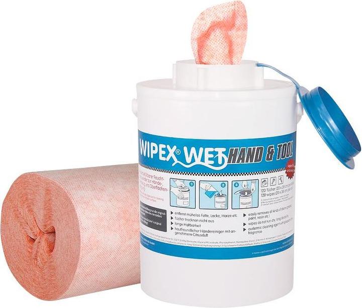 Image du produit Nordvlies Distributeur de lingettes humides WIPEX-WET Hand & Tool Recharge 4 rouleaux de non-tissé (4 x)