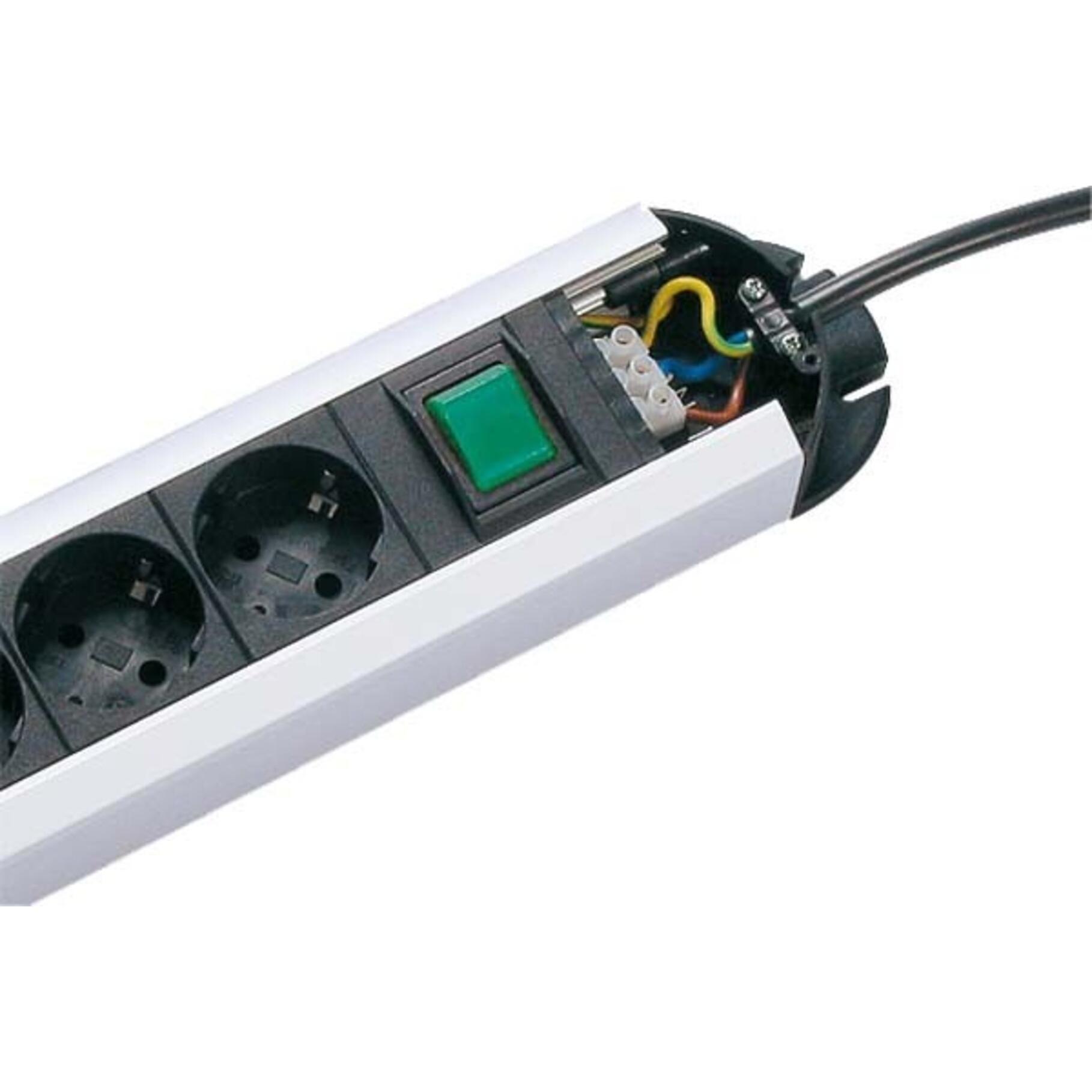 Bachmann, Ciabatta multipresa, Prolunga PRIMO (9x, CEE 7/3, 1.75 m)