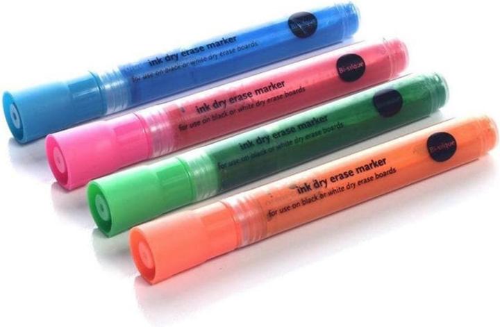 Bi-Office Glassboard marker set (4x)