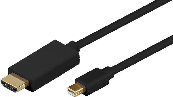 Image du produit MicroConnect MDPHDMI1B 1m Mini DisplayPort HDMI Type A (Standard) Noir Adaptateur de câble vidéo (1 m)