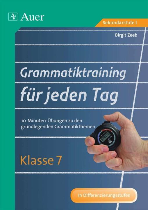 Produktbild Grammatiktraining für jeden Tag Klasse 7 (Deutsch, Birgit Zeeb, 2014)