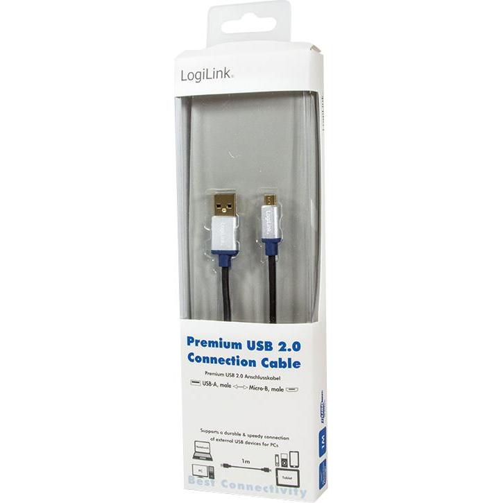 Thumbnail - LogiLink BUAM210 (1 m, USB 2.0), USB Kabel