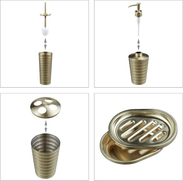 Produktbild Relaxdays 5-tlg. Badezimmer-Set