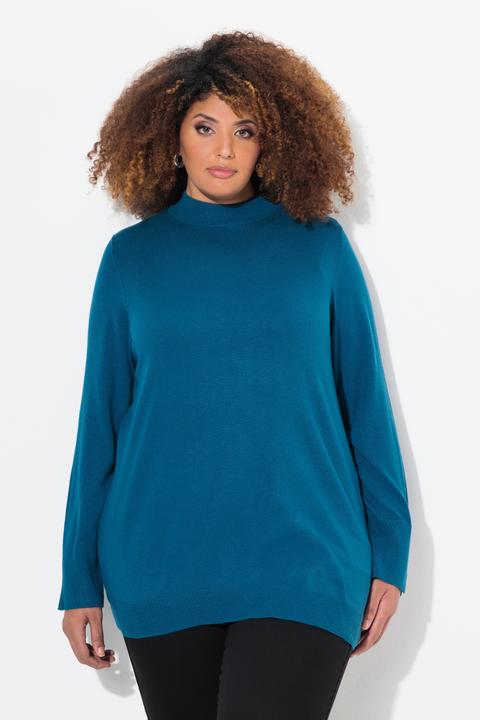 Produktbild Ulla Popken Pullover, Stehkragen, Langarm, Rippbündchen (62)