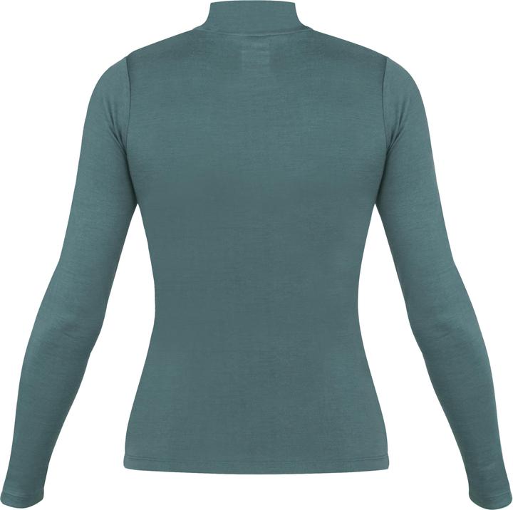 Actual product image Normani Ladies' merino longsleeve with stand-up collar "Romsey" - 9561 (XS)