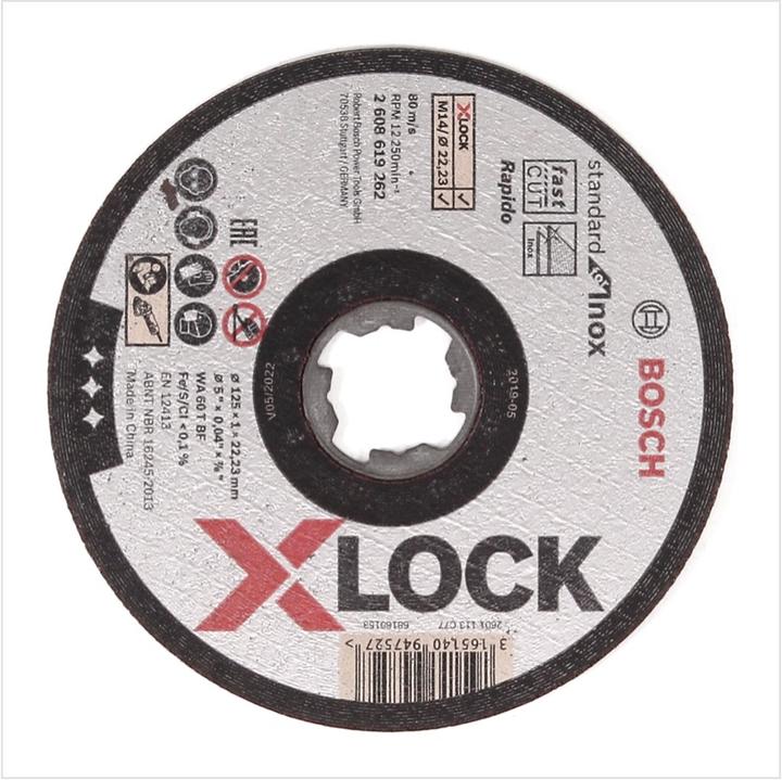 Produktbild Bosch Professional Zubehör PRO Stainless Steel and Metal X-Lock Trennscheibe, 125 x 1 x 22,23 mm