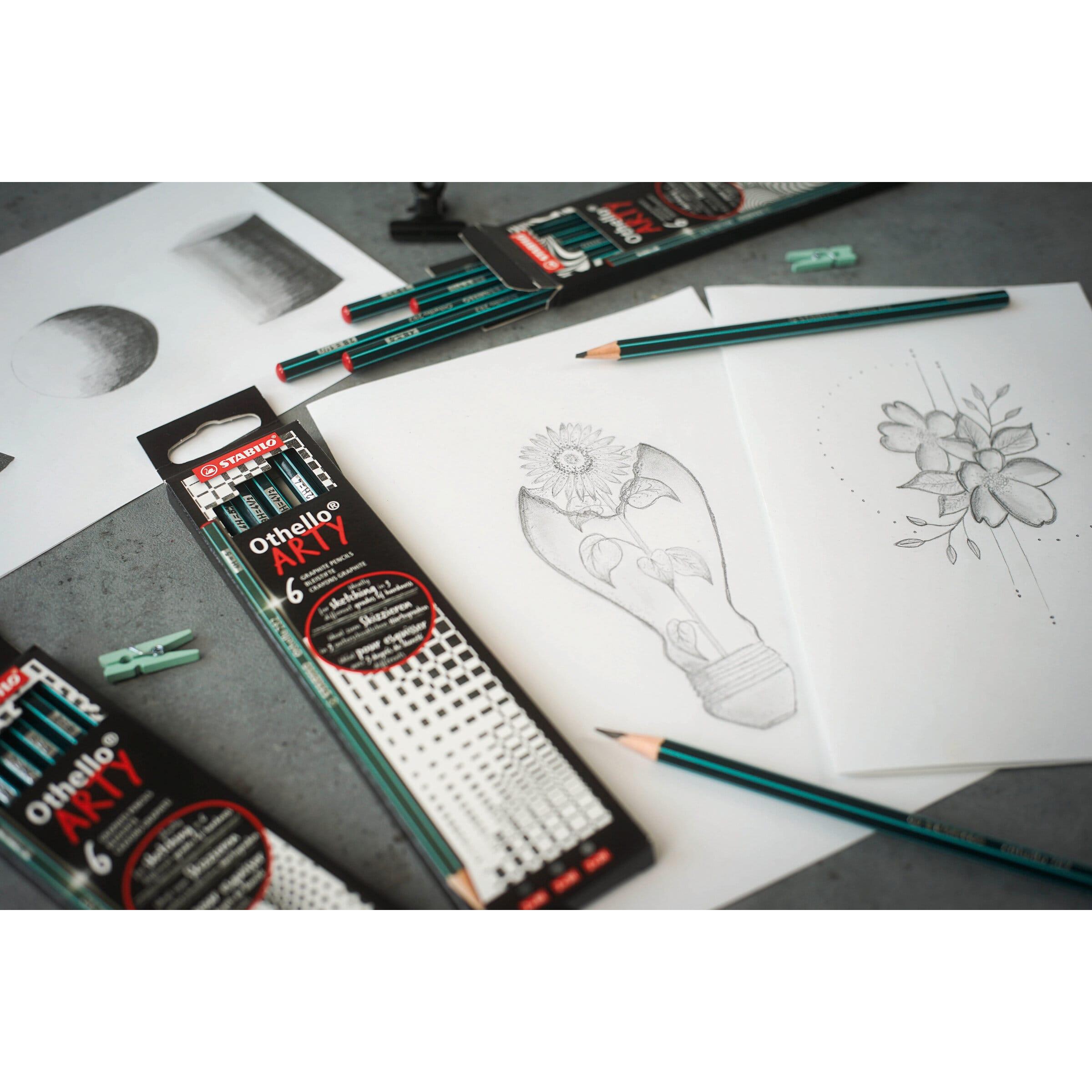 Thumbnail - STABILO, Bleistift, Othello Bleistifte Arty (3 mm, 2B, 4B, 3B, 6 x)
