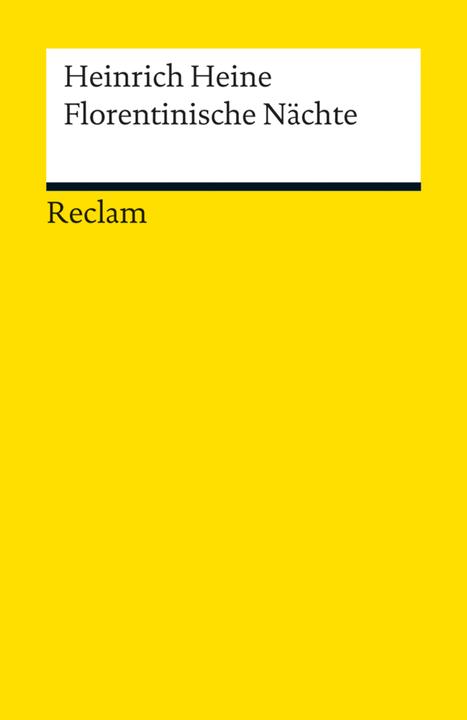 Produktbild Florentinische Nächte (Deutsch, Heinrich Heine, 2012)