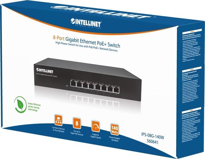 Productafbeelding Intellinet Desktop Gigabit Switch (8 Havens)