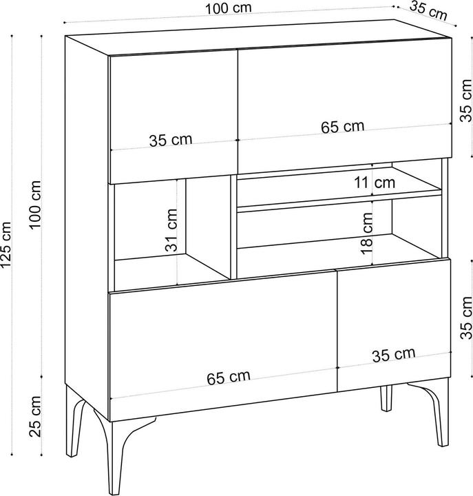 Image du produit Hanah Home Briella (100 x 125 x 35 cm)