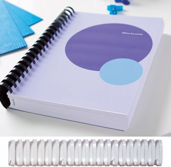 Actual product image Fellowes Plastic binder spines
