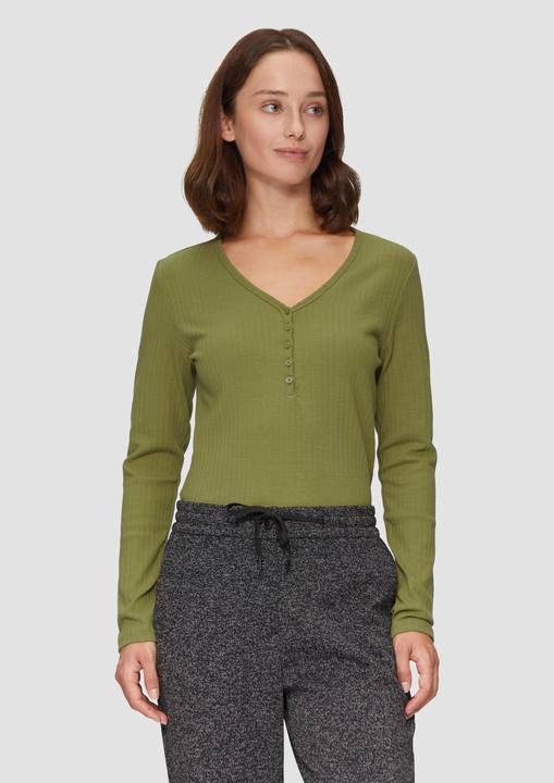 Produktbild S.Oliver T-Shirt Stretchiges Longsleeve mit Henleyausschnitt (46)