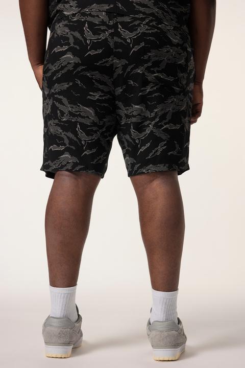 Actual product image Sthuge Bermuda shorts, elasticated waistband, tropical all-over print, up to 8 XL (7XL)