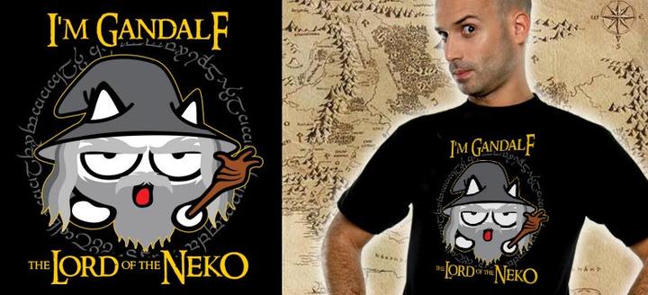 Produktbild Neko Wear Neko T- Neko Gandalf schwarz (L)