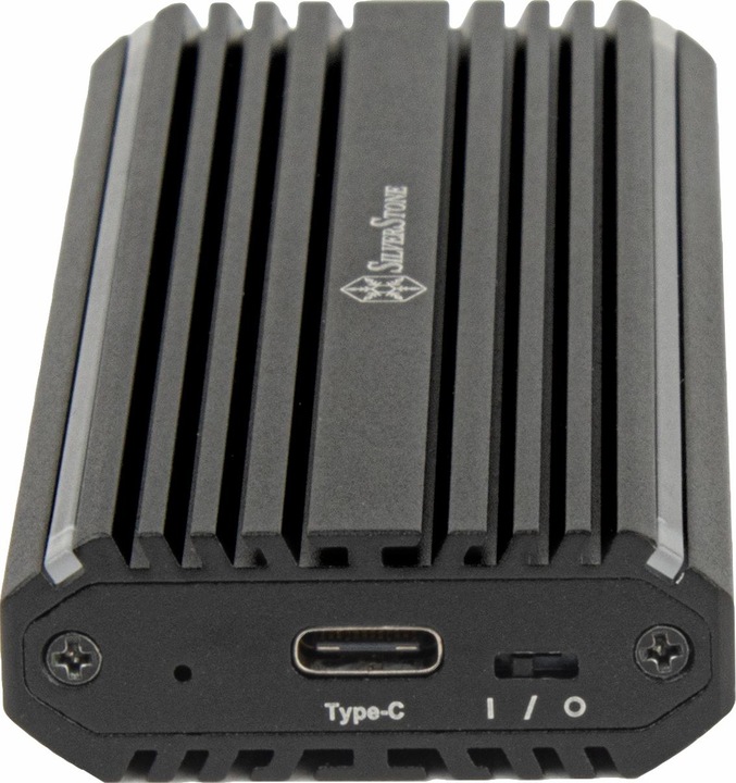 Image du produit Silverstone Technology SST-MS13 - Boîtier USB-C 3.2-Gen2-10 Gbps NVMe / SATA M.2 SSD RGB, 71175, Sc (M.2 2230)